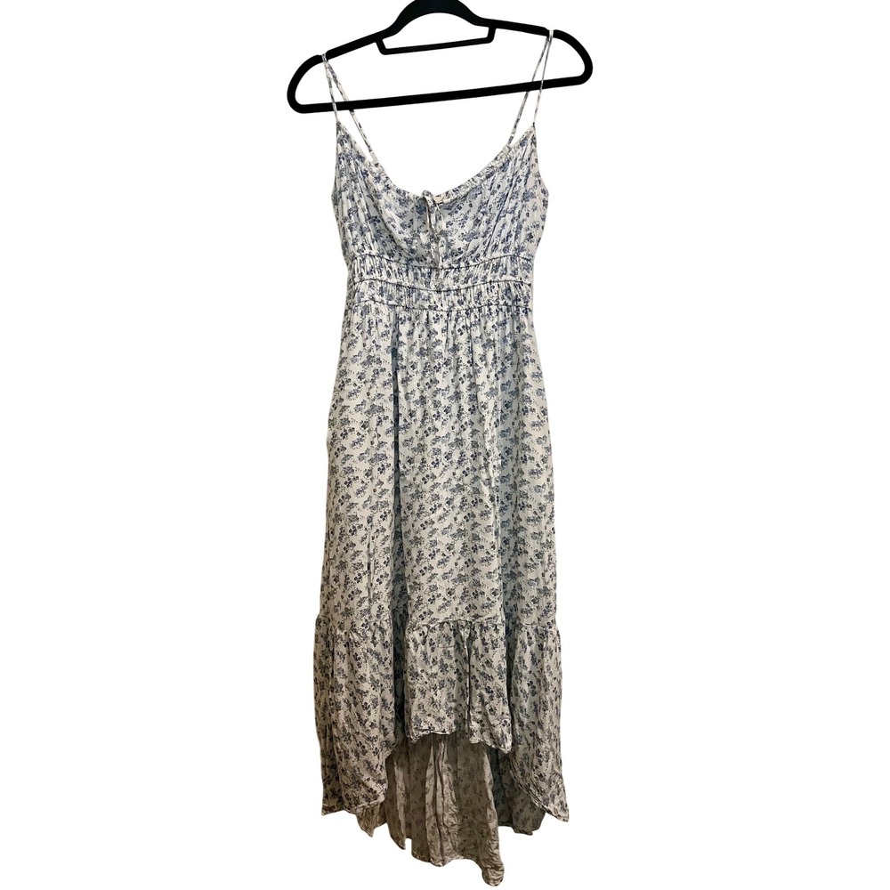 Altar'd State Blue Floral High Low Sundress Cottagecore Midi Maxi Small - Picture 2 of 10
